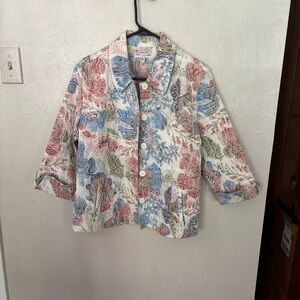 Rebecca Malone Multicolor Paisley Button-Front Top